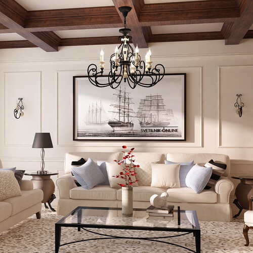 Подвесная люстра Maytoni Karina H631-PL-08-B