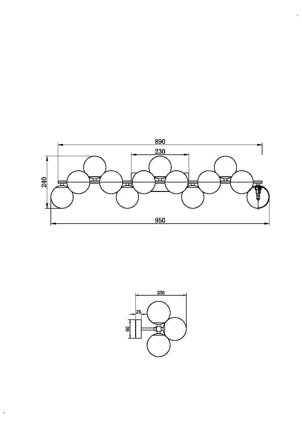 Картинка Настенный светильник (бра) Maytoni MOD547WL-13BS