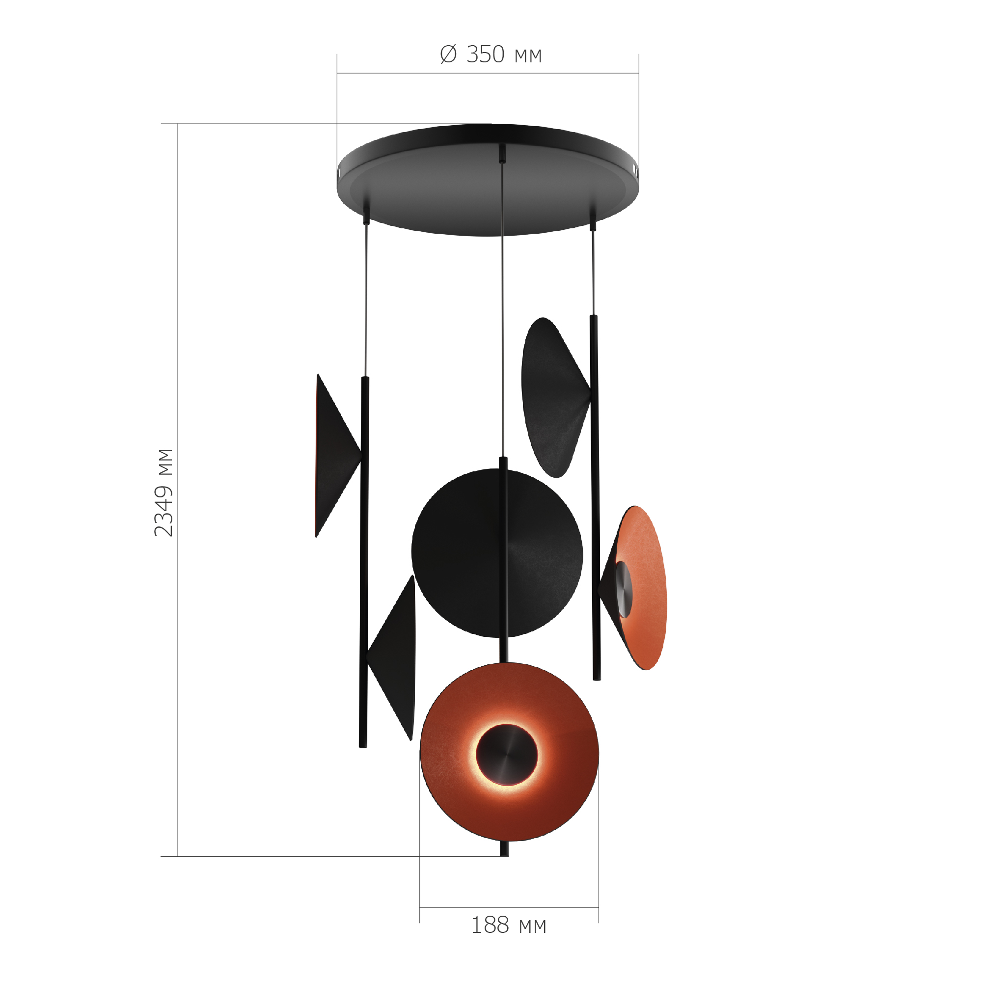 Картинка SL3003.403.09 Светильник подвесной ST-Luce 