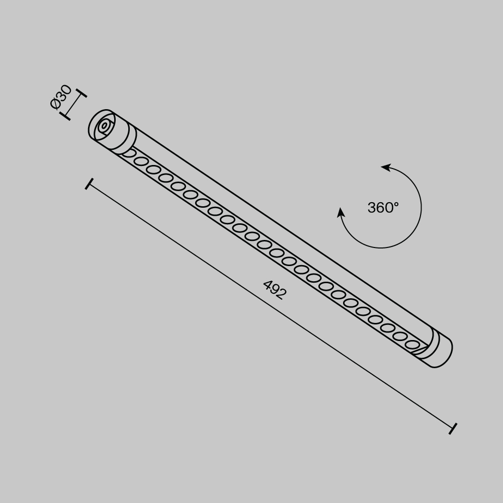 Картинка Светильник Technical C149CL-L500-12W3K-B