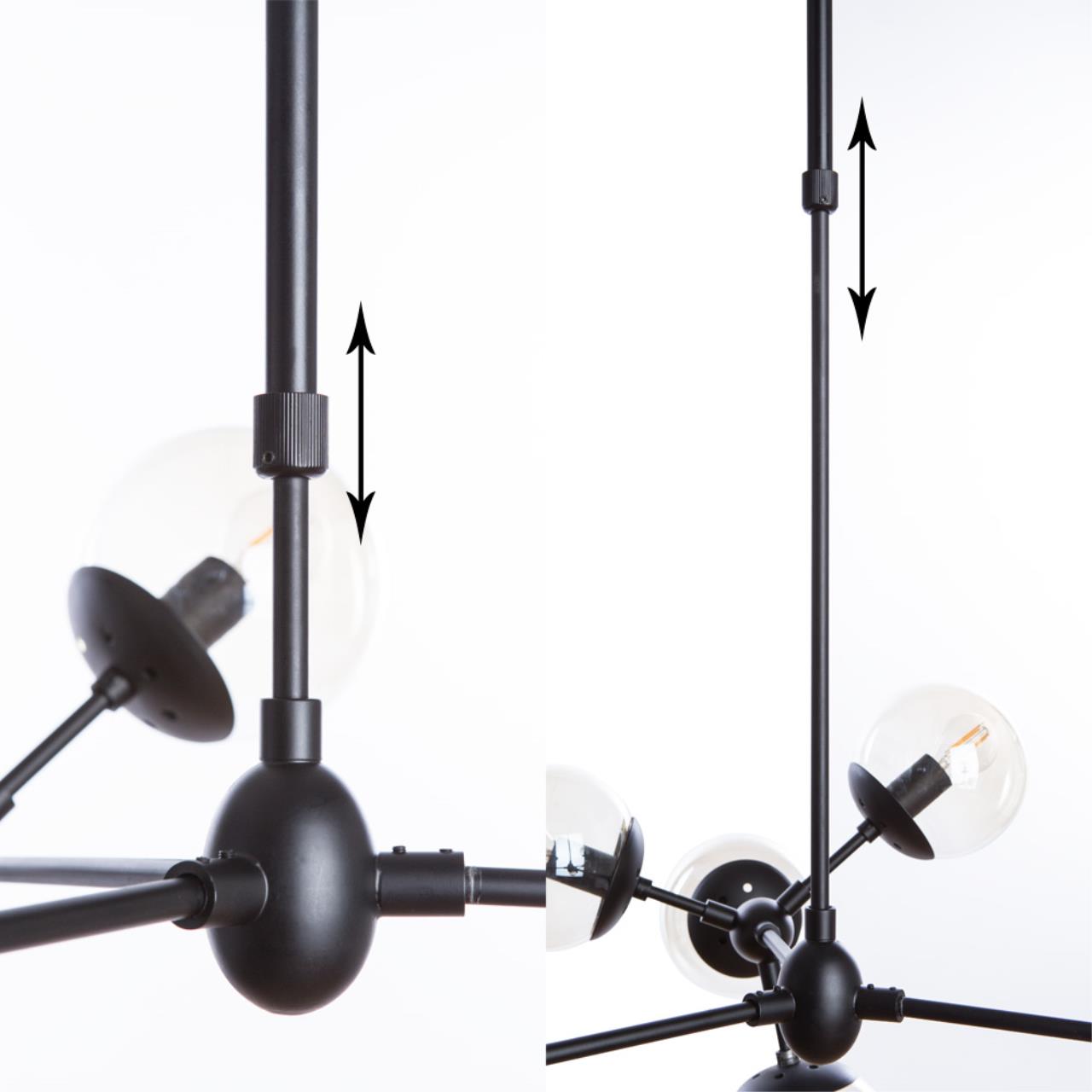 Картинка Подвесная люстра Arte Lamp BOLLA A1664SP-12BK