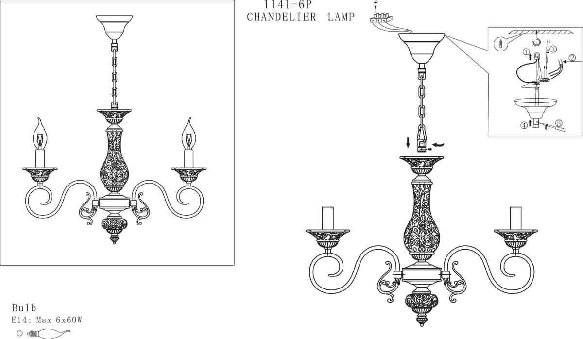 Картинка Подвесная люстра Favourite Bubbles 1141-6P