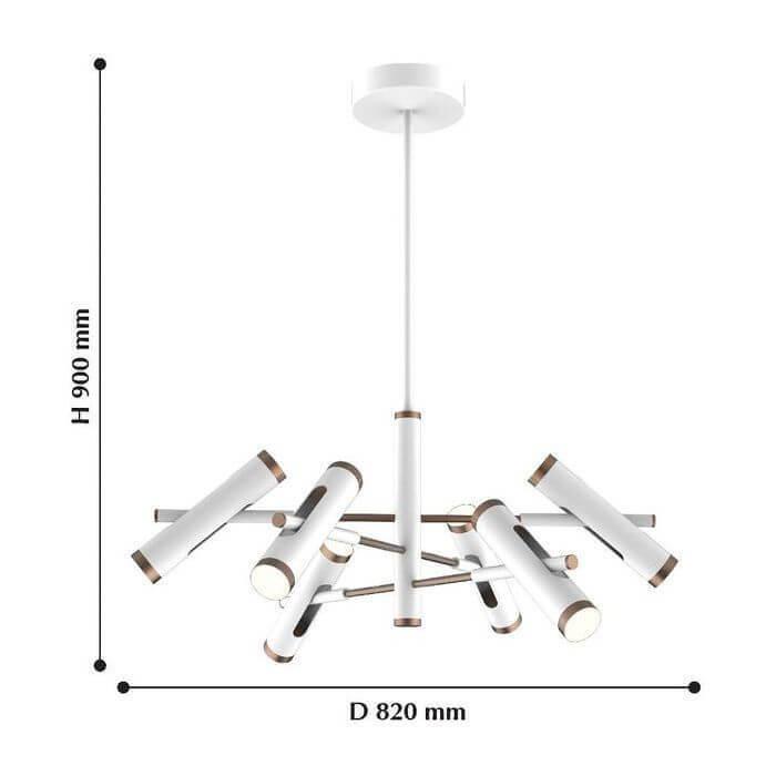 Картинка Подвесная светодиодная люстра Favourite Duplex 2325-12P