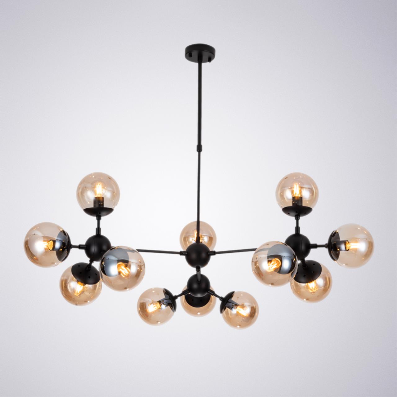 Картинка Подвесная люстра Arte Lamp BOLLA A1664SP-12BK
