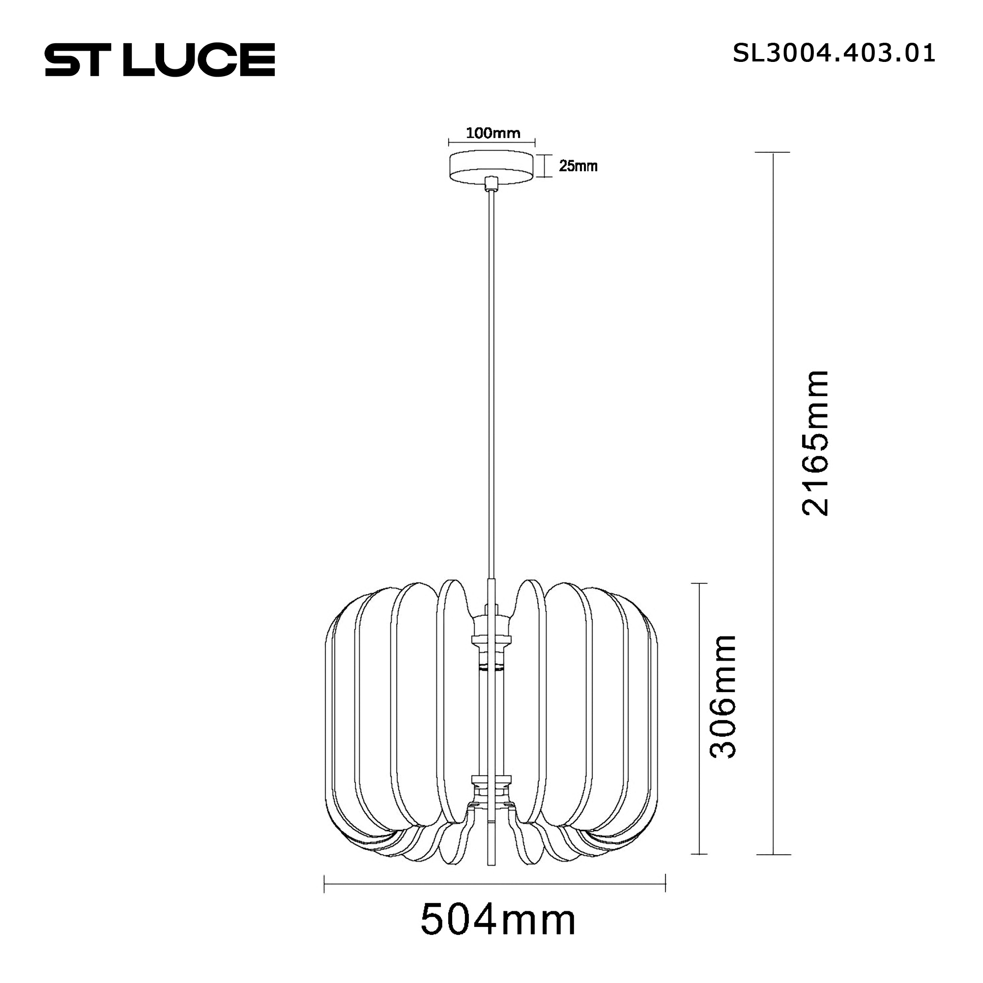 Картинка SL3004.403.01 Светильник подвесной ST-Luce 