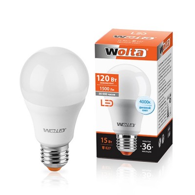 Лампа LED WOLTA 25S60BL15E27 купить в Алматы svet.kz