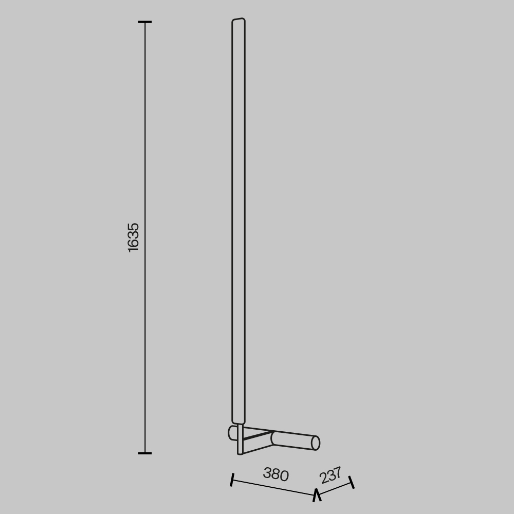 Картинка Напольный светильник (торшер) Maytoni MOD214FL-L20B3K1 COMBO