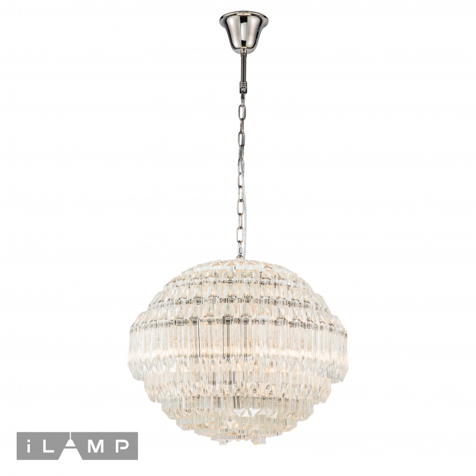 Картинка Подвесная люстра iLamp Manhattan 103D-10 Nickel