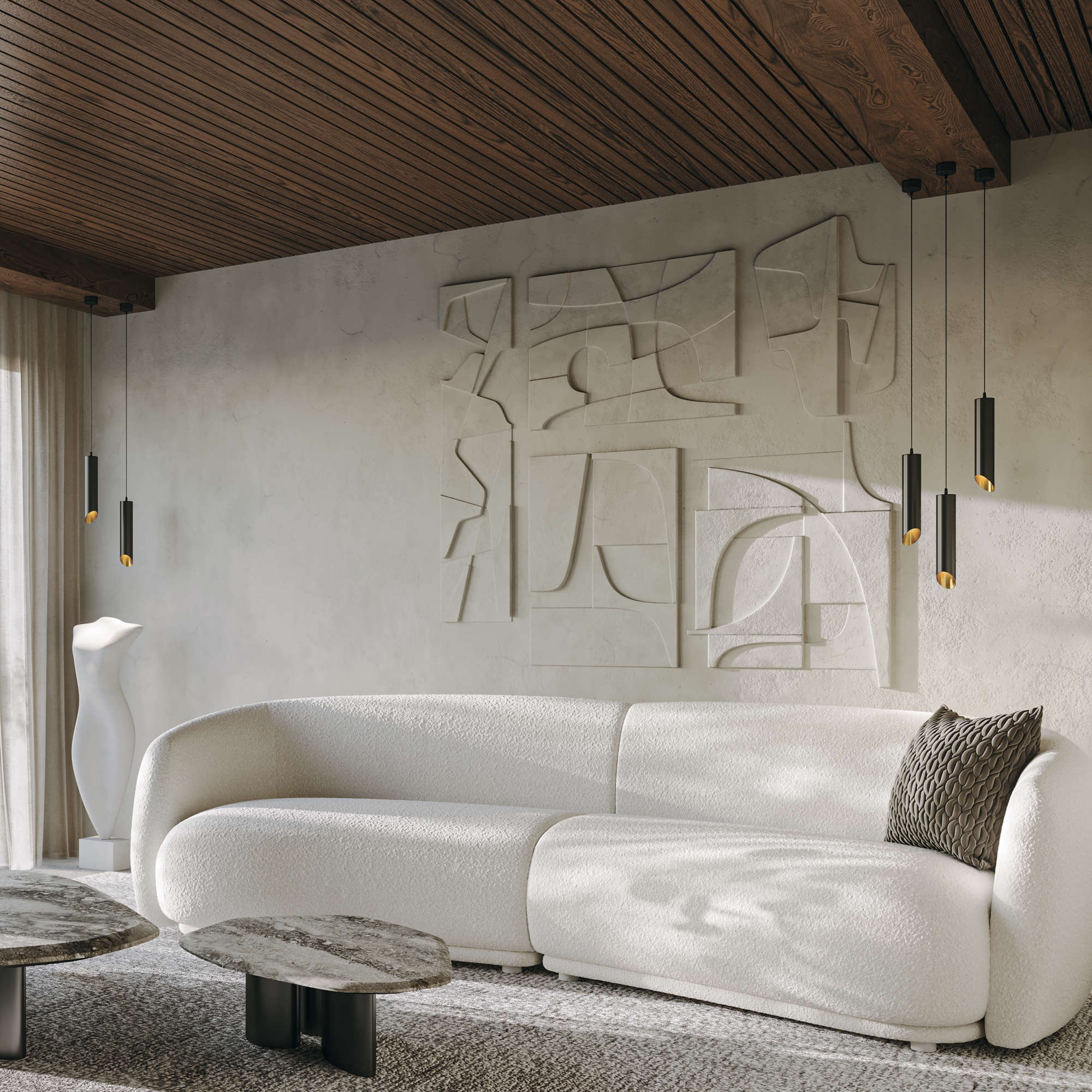 Картинка Подвесной светильник Maytoni Vela P027PL-01B