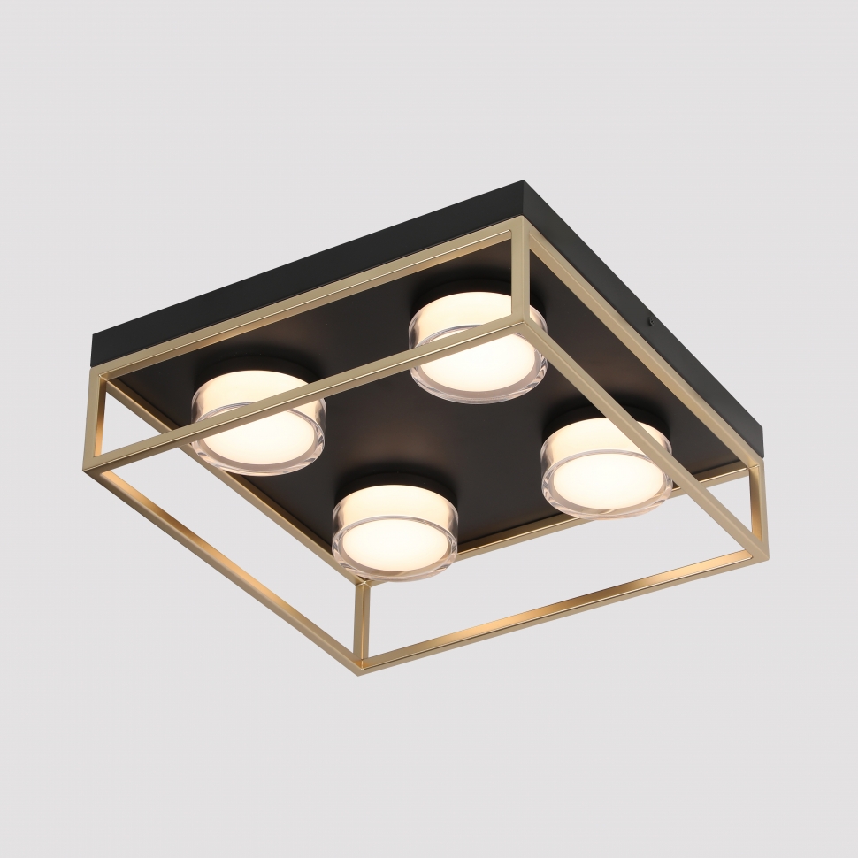 люстры светильник потолочный iledex link iledex 4778-37x37 mbk+sgd, доставка по Казахстану 