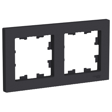 ATLASDESIGN 2-постовая РАМКА, универсальная, КАРБОН 