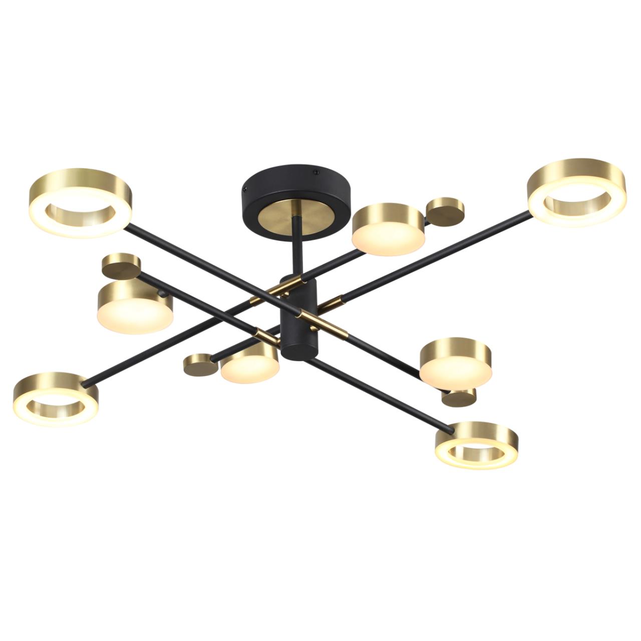 Картинка Потолочная светодиодная люстра Odeon Light Midcent Denzel 4321/63CL