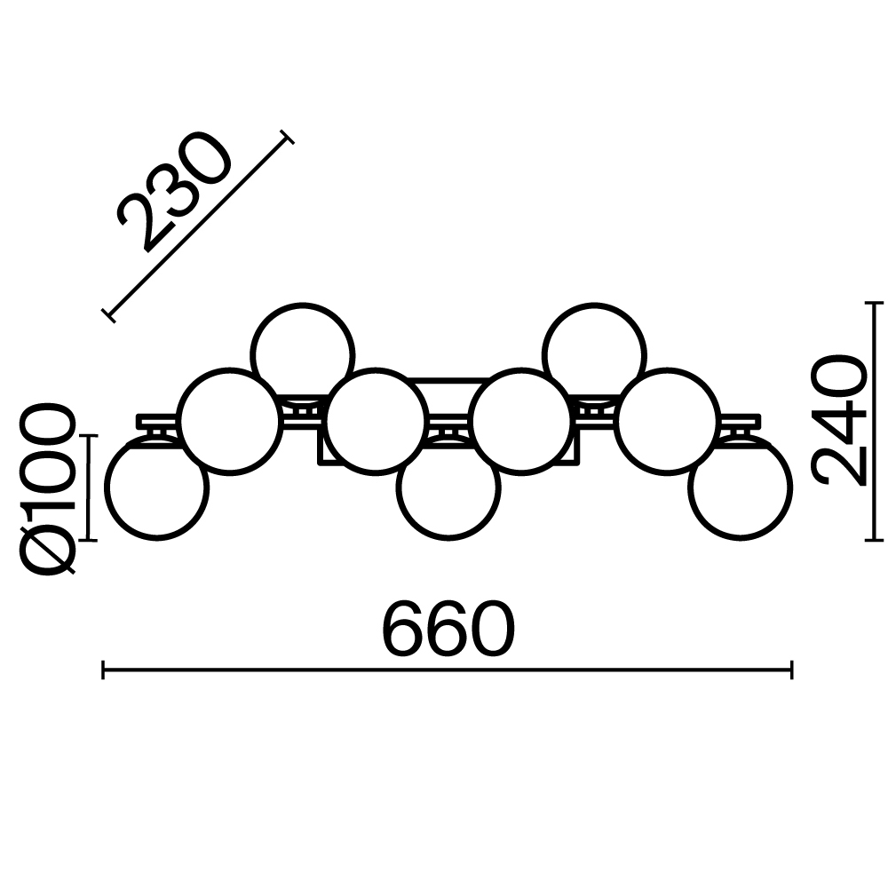 Картинка Настенный светильник (бра) Maytoni MOD547WL-09B