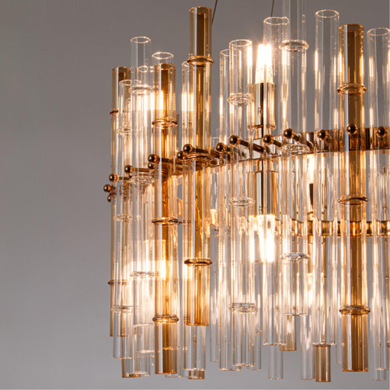 Картинка Подвесная люстра Arte Lamp CRYSTALLA A4111LM-16GO