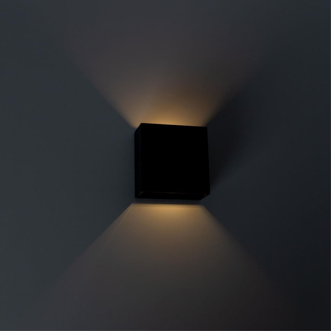 Картинка Уличный настенный светодиодный светильник Arte Lamp Algol A1445AL-1BK