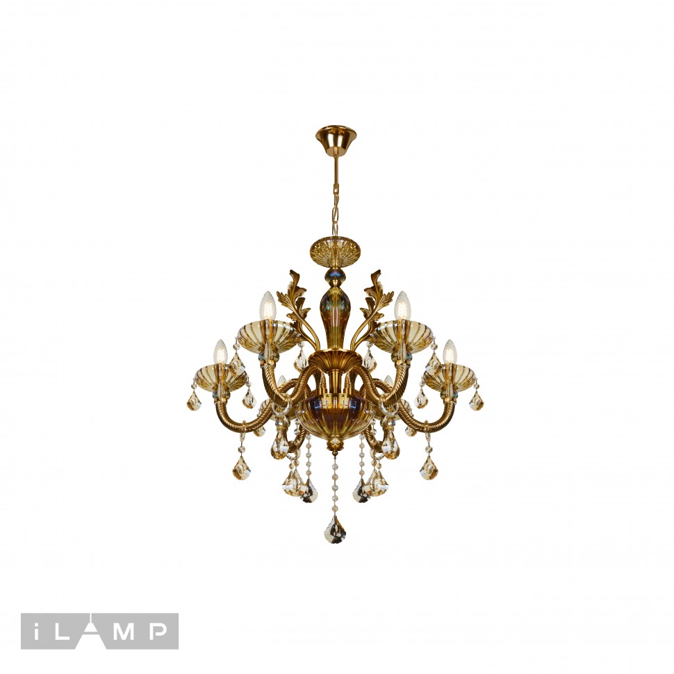 Картинка Подвесная люстра iLamp Asia 81069-6 Бронзовая