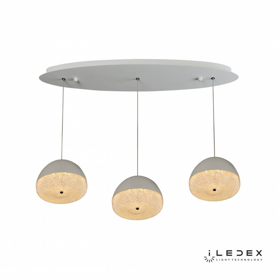 Картинка Подвесной светодиодный светильник iLedex Flake Wld8885-3A WH