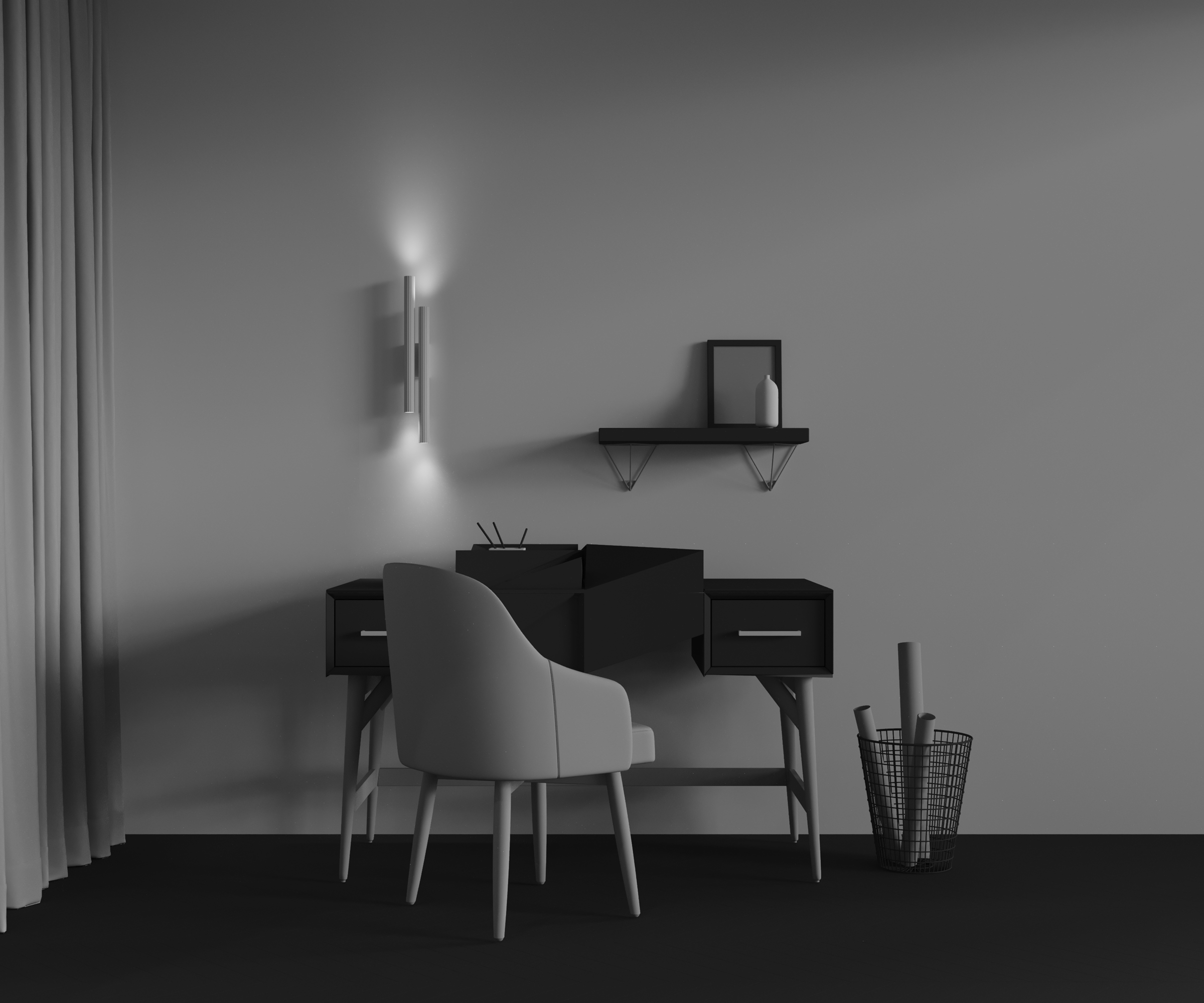 Картинка Настенный светильник (бра) Technical C082WL-24W2.7K-W