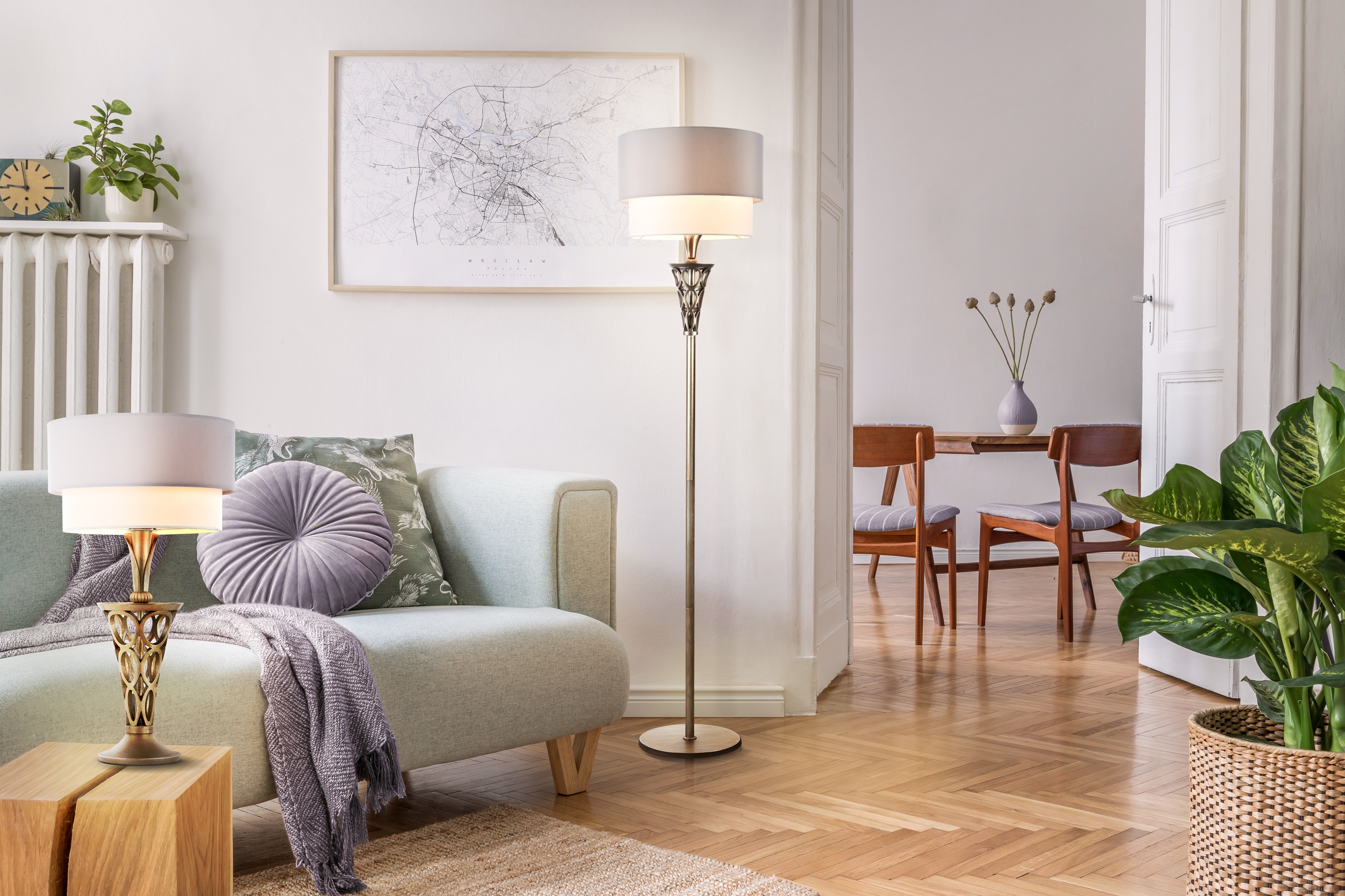 Картинка Торшер Maytoni Lillian H311-FL-01-G