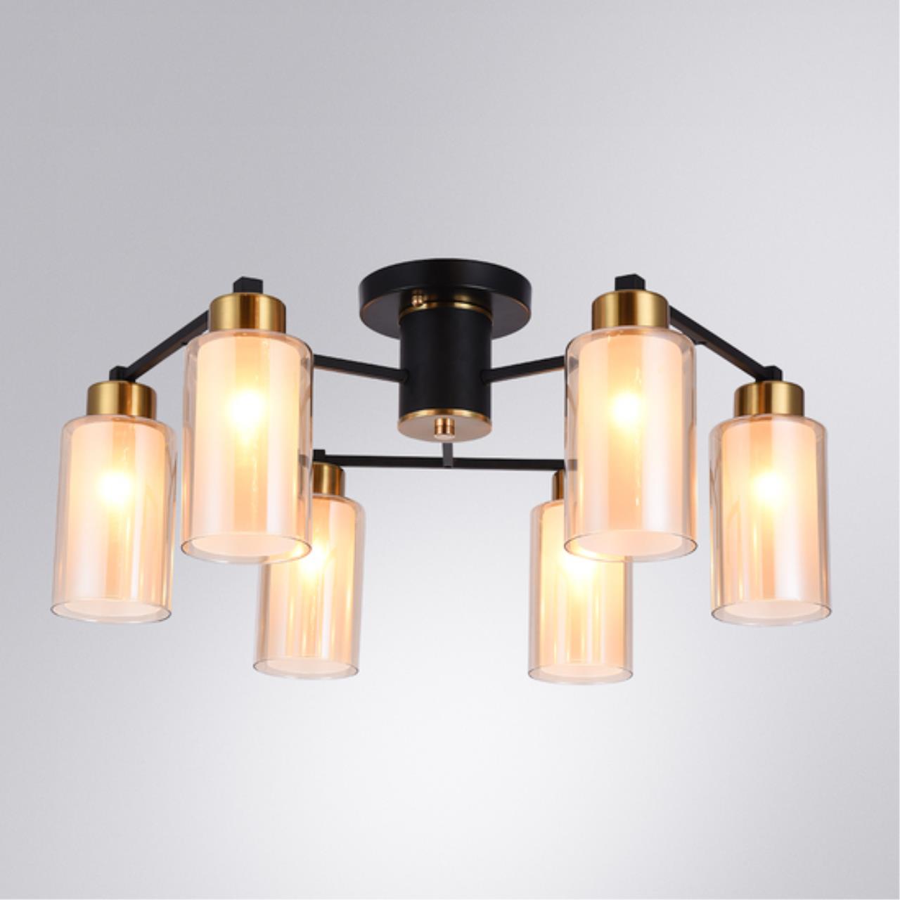 Картинка Потолочный светильник Arte Lamp LEO A7027PL-6BK