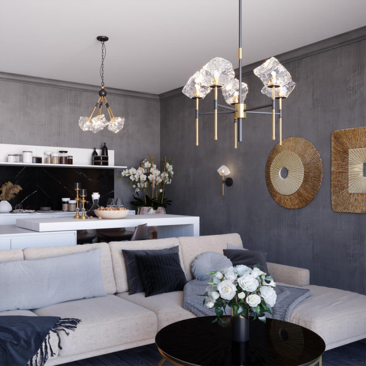 Картинка Подвесная люстра Odeon Light Stono 4789/5A