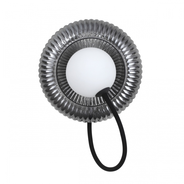 5013/1WA MODERN ODL23 511 черный/дымчатый/белый матовый металл/стекло Бра G9 LED 7W BUNY