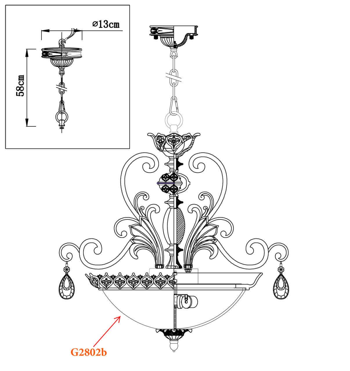 Картинка Подвесной светильник Odeon Light Safira 2802/3