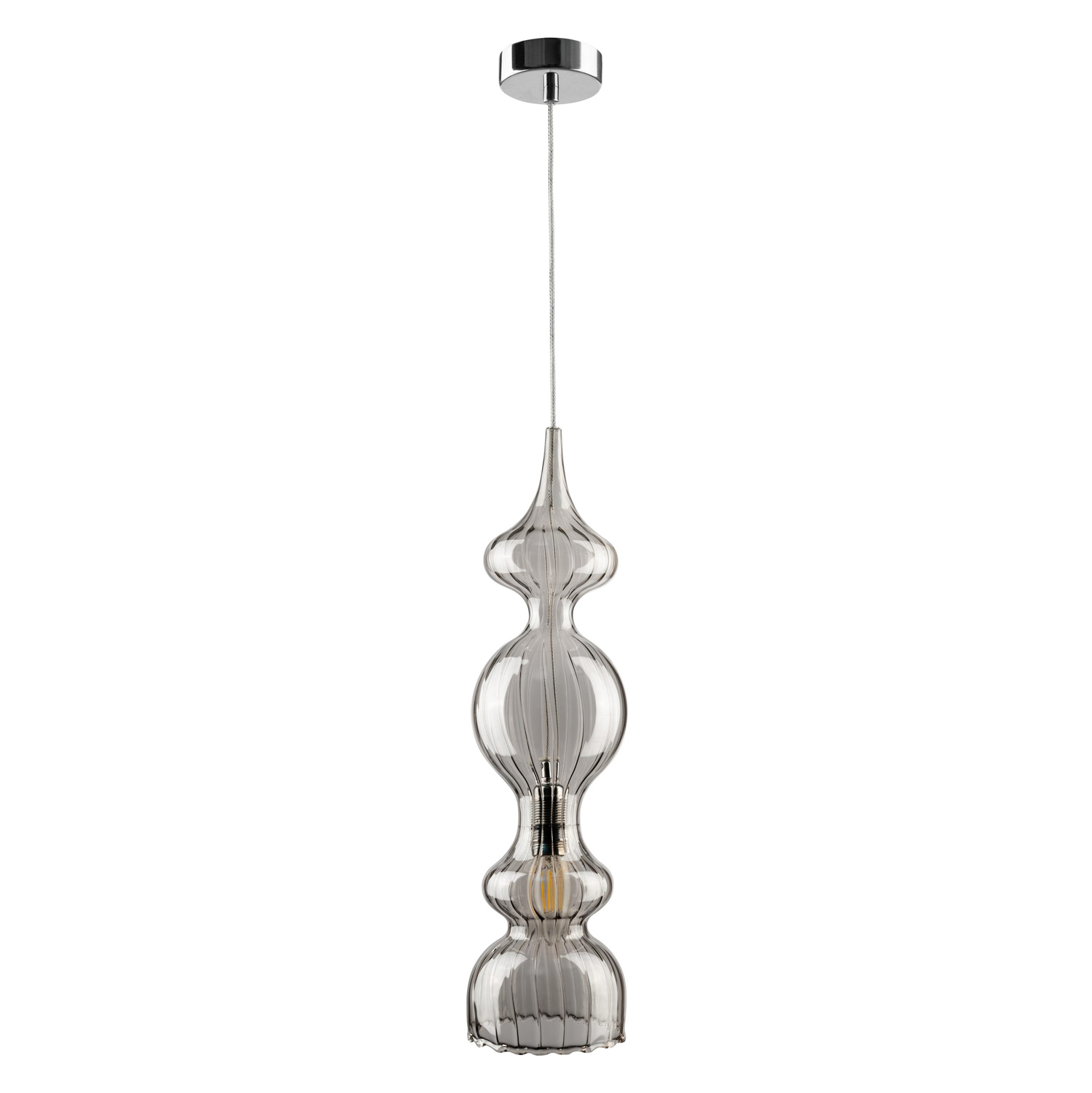 Картинка Светильник подвесной Crystal Lux IRIS SP1 A SMOKE Crystal Lux 2071/201