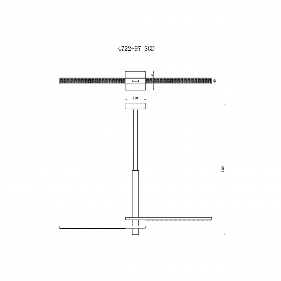 Картинка Светильник подвесной iLedex Vision iLedex 4722-97 SGD