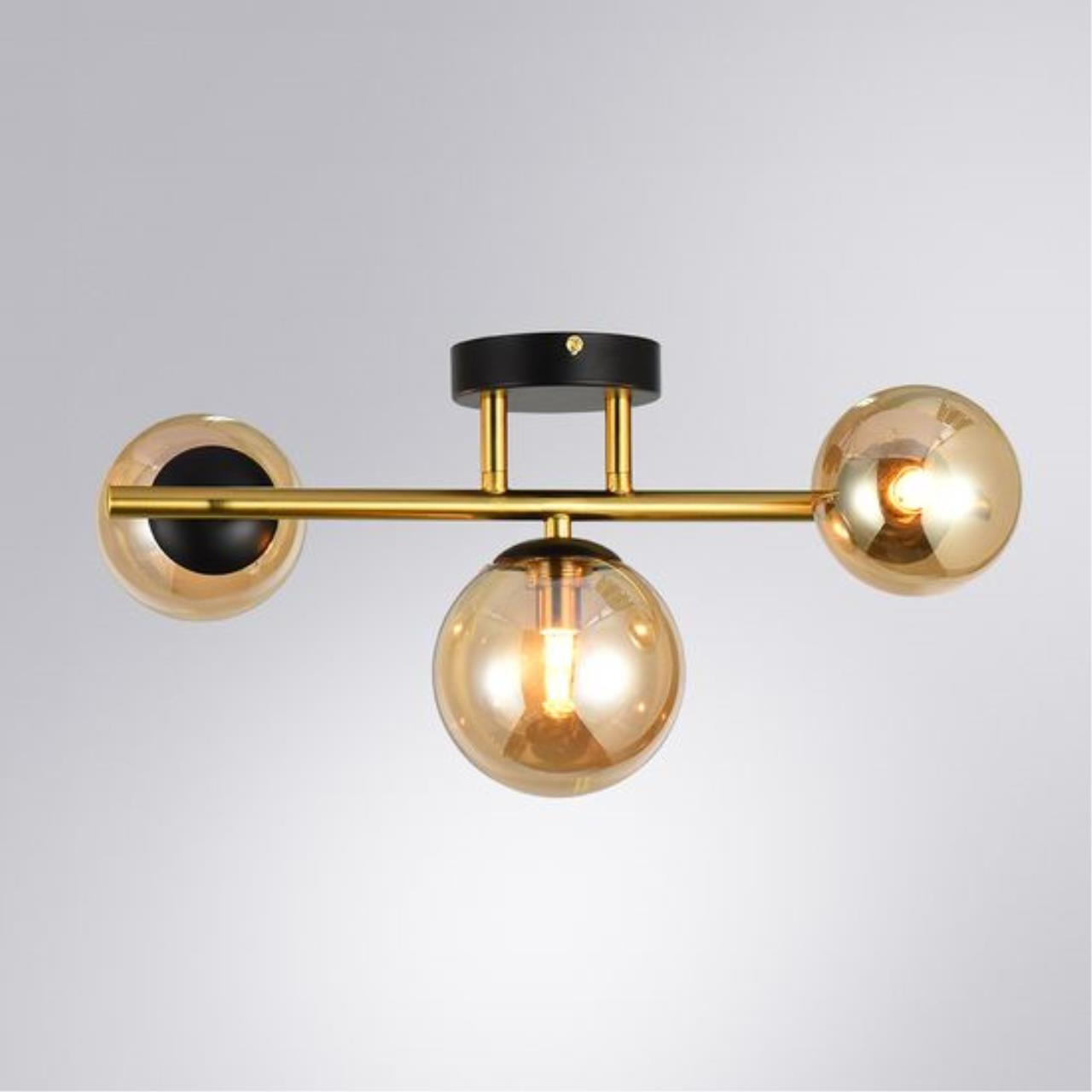 Картинка Настенно-потолочный светильник Arte Lamp GEMINI A2243PL-3PB