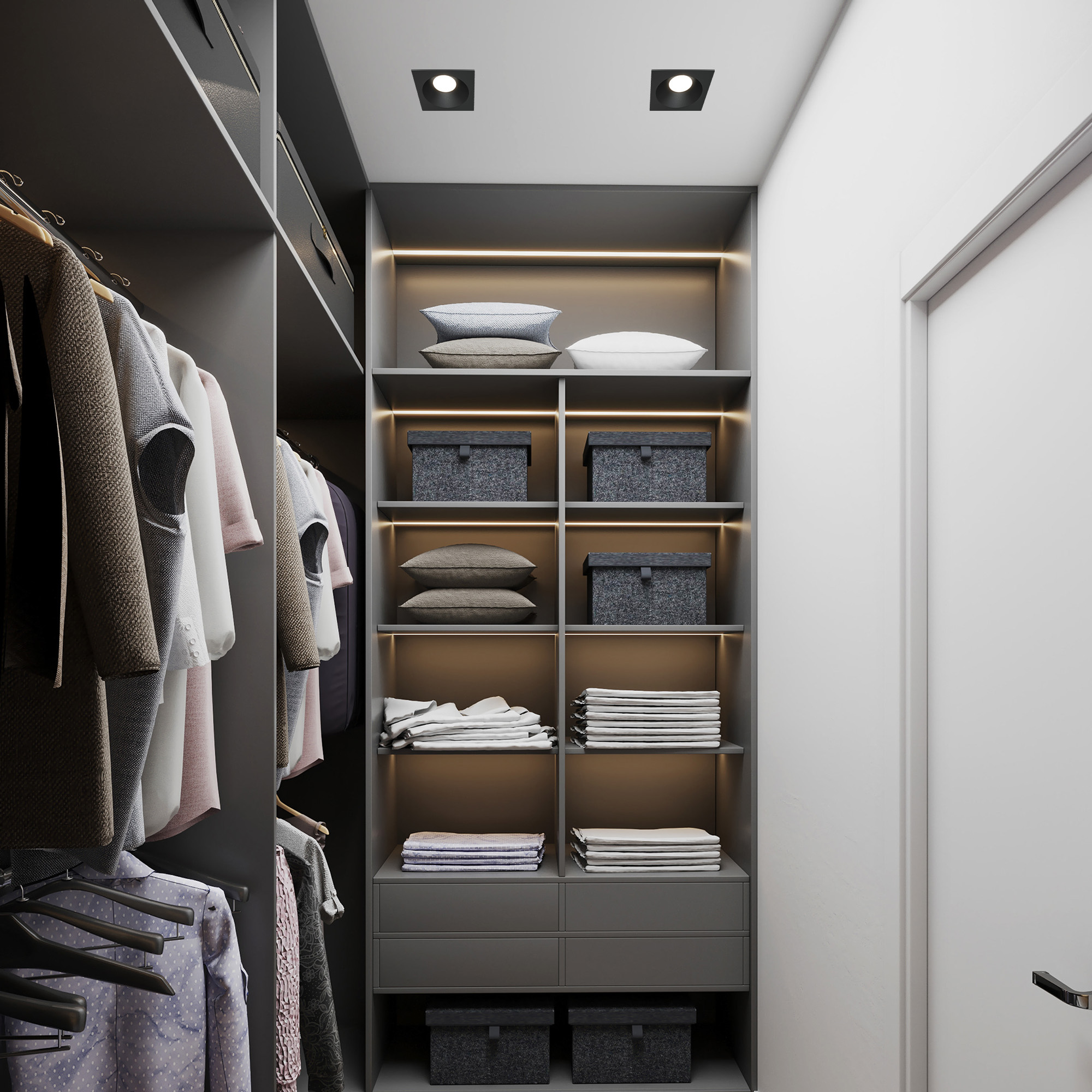 Картинка Встраиваемый светильник Maytoni Zoom DL033-2-01B