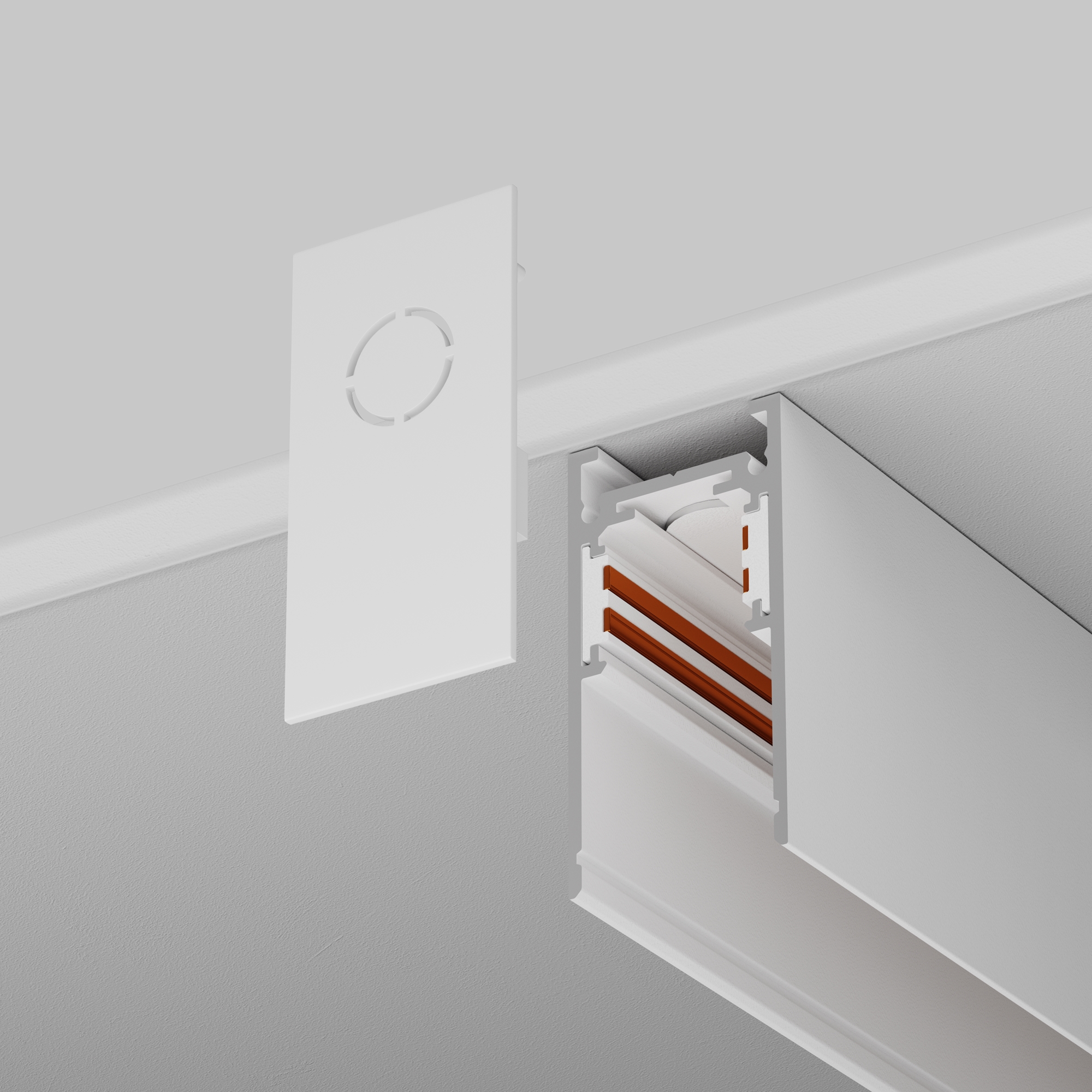 Картинка Комплектующие для накладной трековой системы Technical TRA034EC-41W