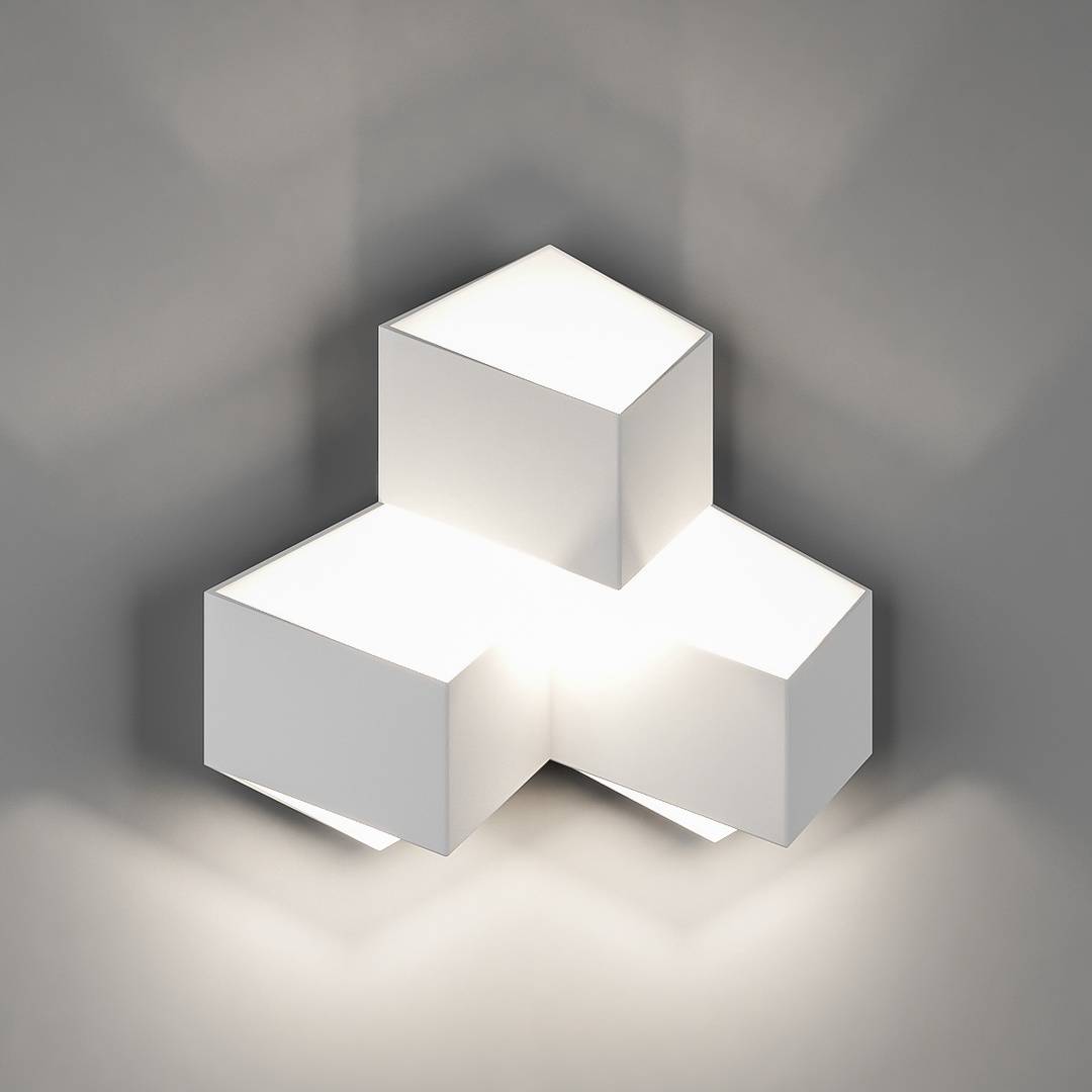 Бра декор. PALMIRA, бел, 9Вт, 3000K, IP20, GW-1101-3-9-WH-WW