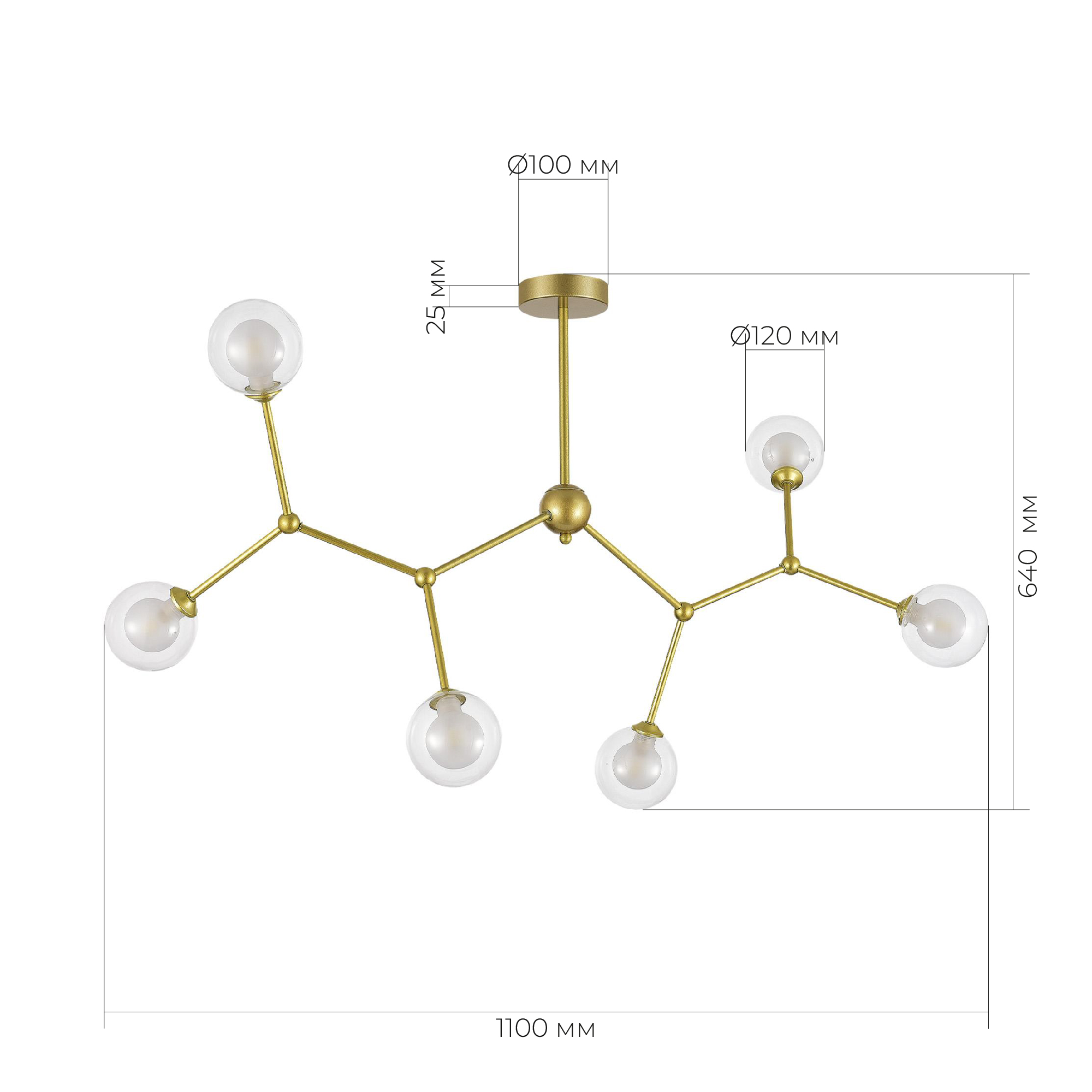 Картинка SLE1106-203-06 Светильник подвесной 