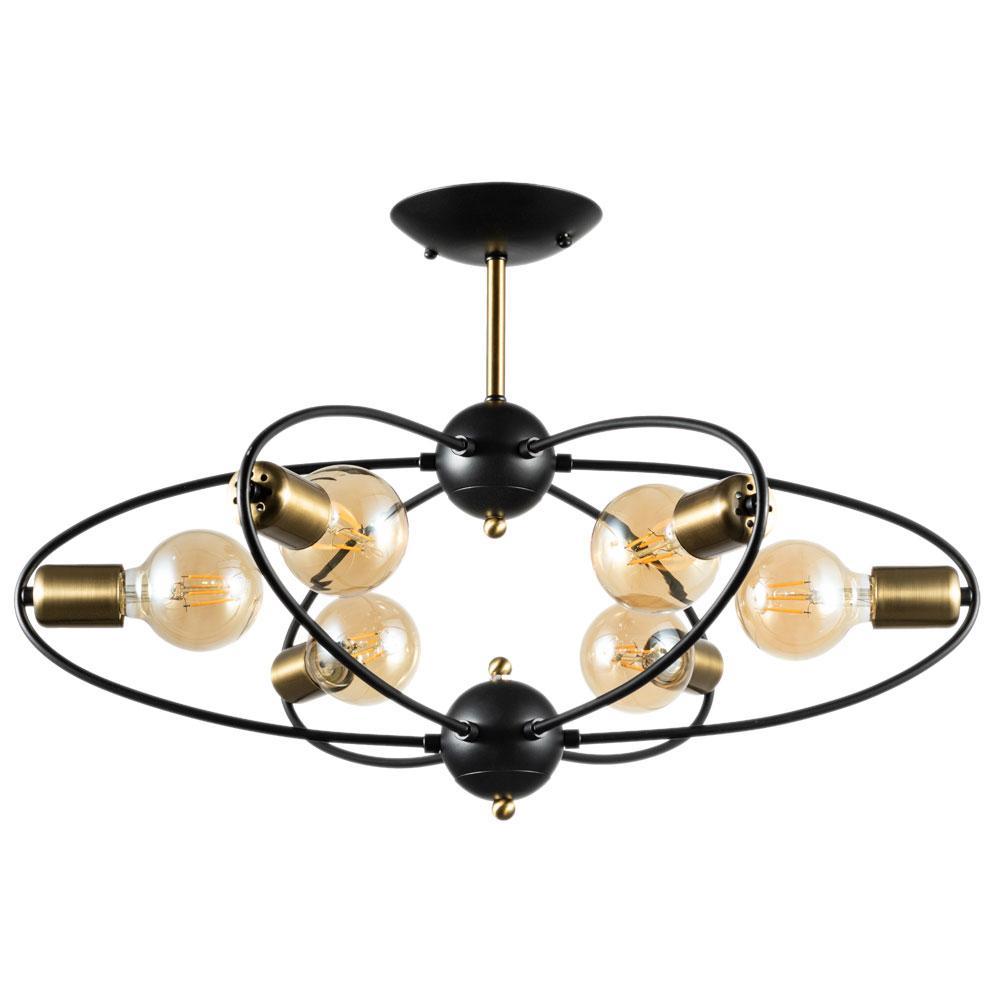 Картинка Потолочная люстра Arte Lamp Glasgow A1963PL-6BK