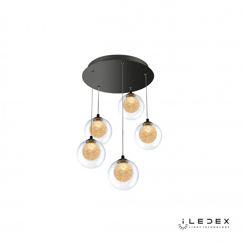 Картинка Подвесная светодиодная люстра iLedex Oblivion C4457-5R CR