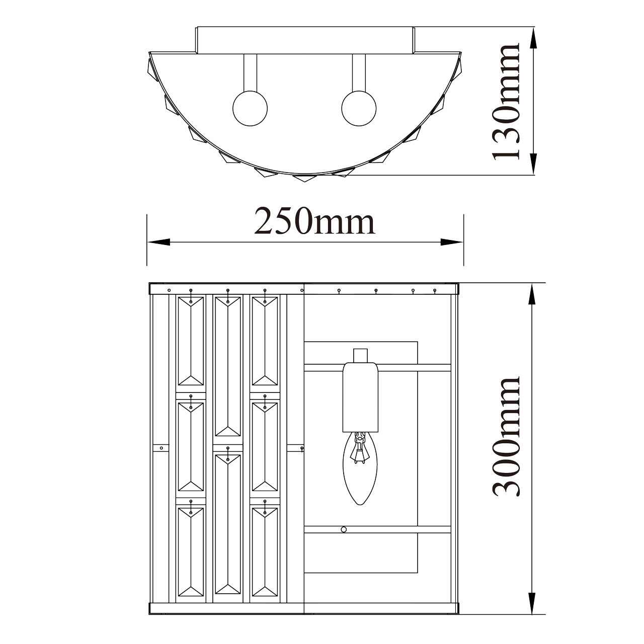 Картинка Настенный светильник MW-Light Монарх 1 121020102