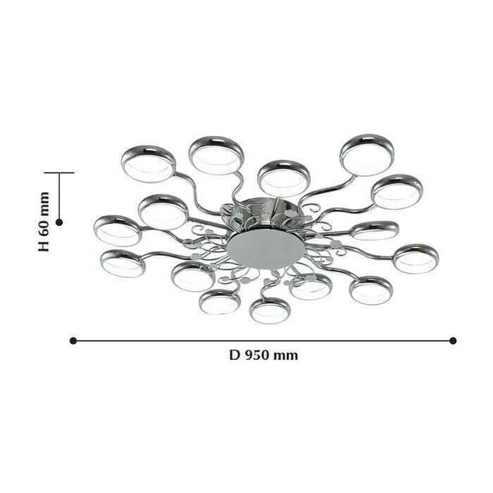 Картинка Потолочная светодиодная люстра Favourite Dominium 2320-15C