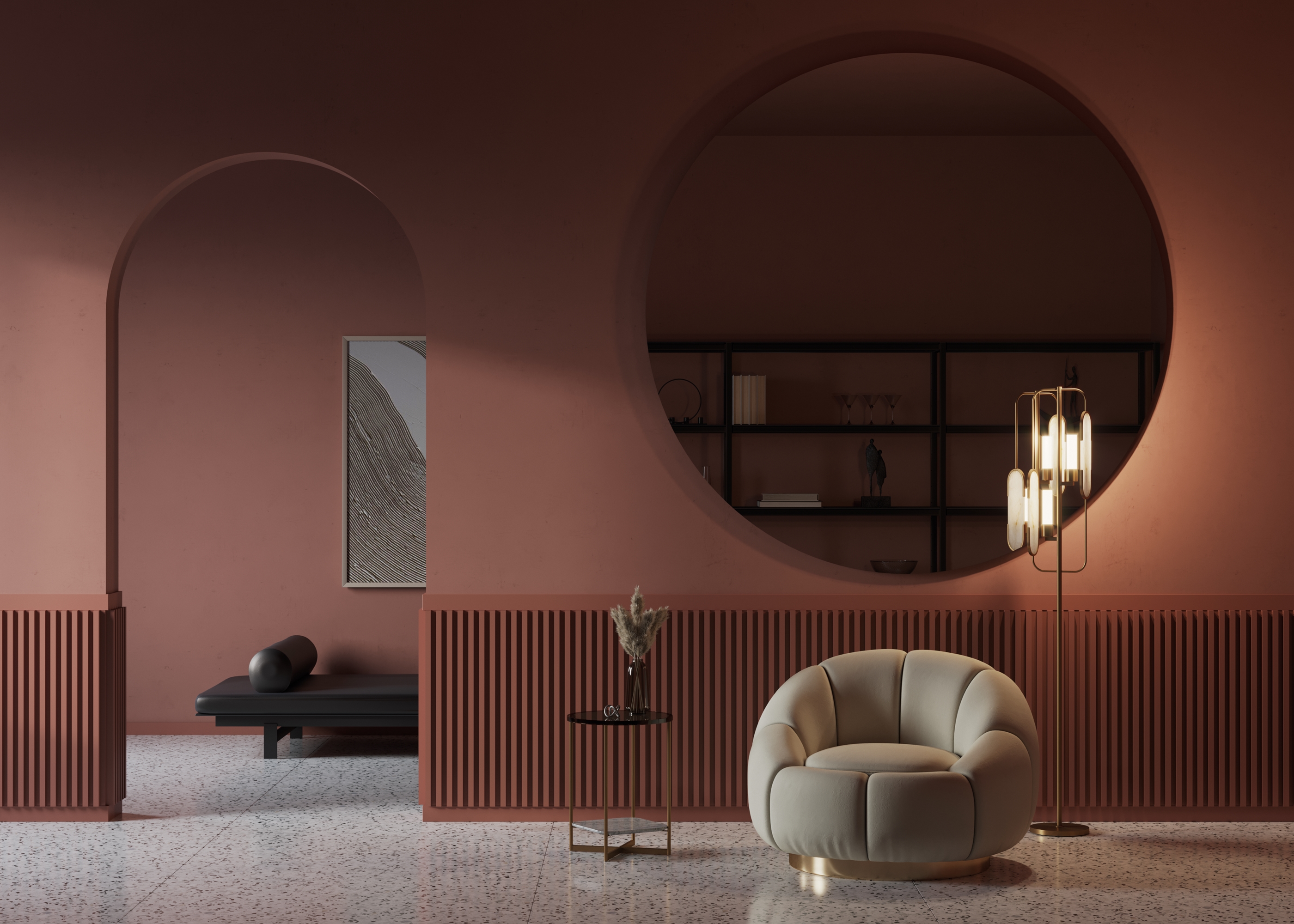 Картинка Напольный светильник (торшер) Maytoni MOD099FL-02G