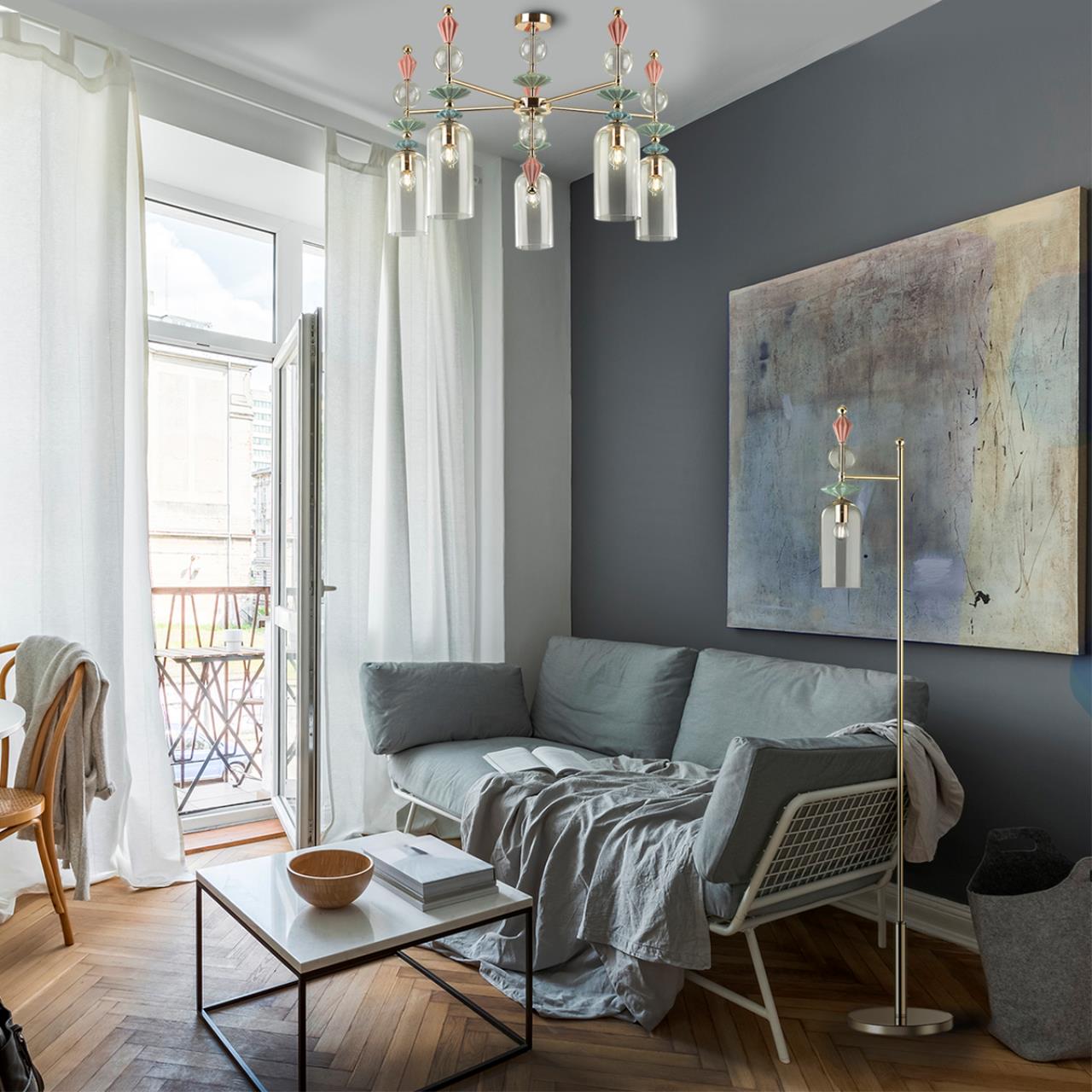 Картинка Подвесная люстра Odeon Light Classic Bizet 4855/5C