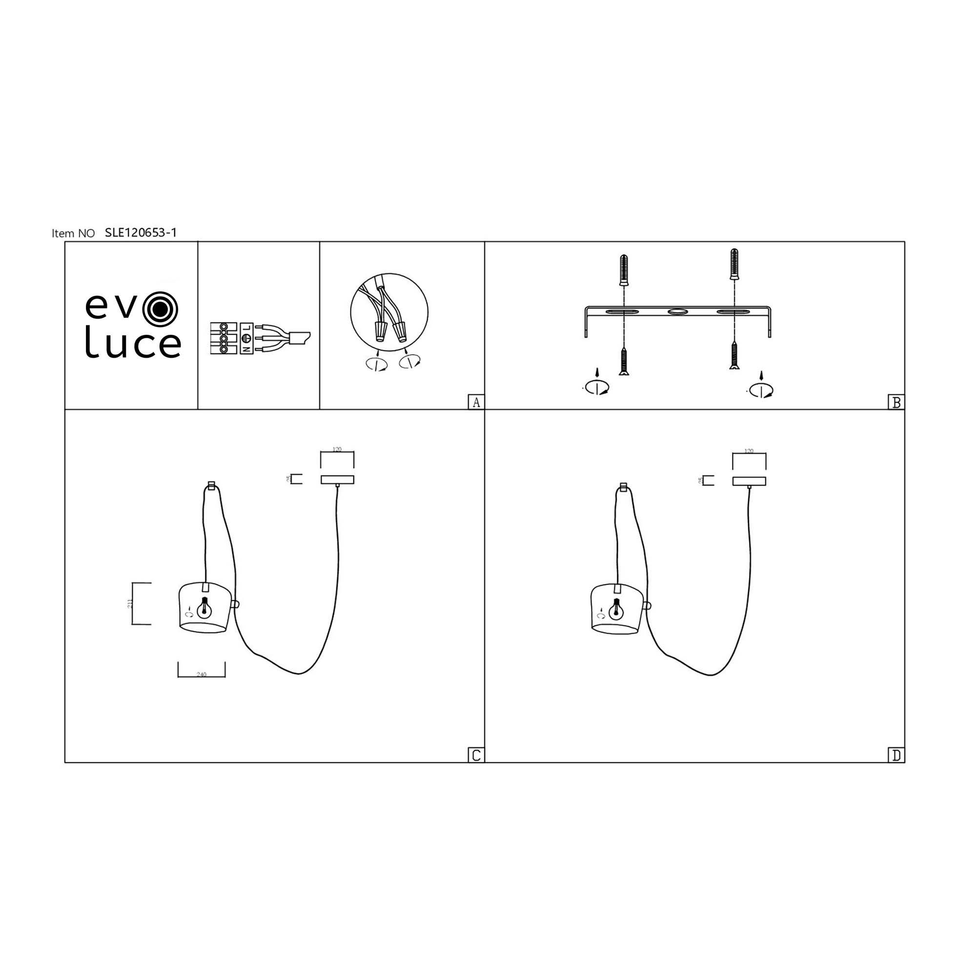 Картинка Подвесной светильник Evoluce Trieste SLE120653-01