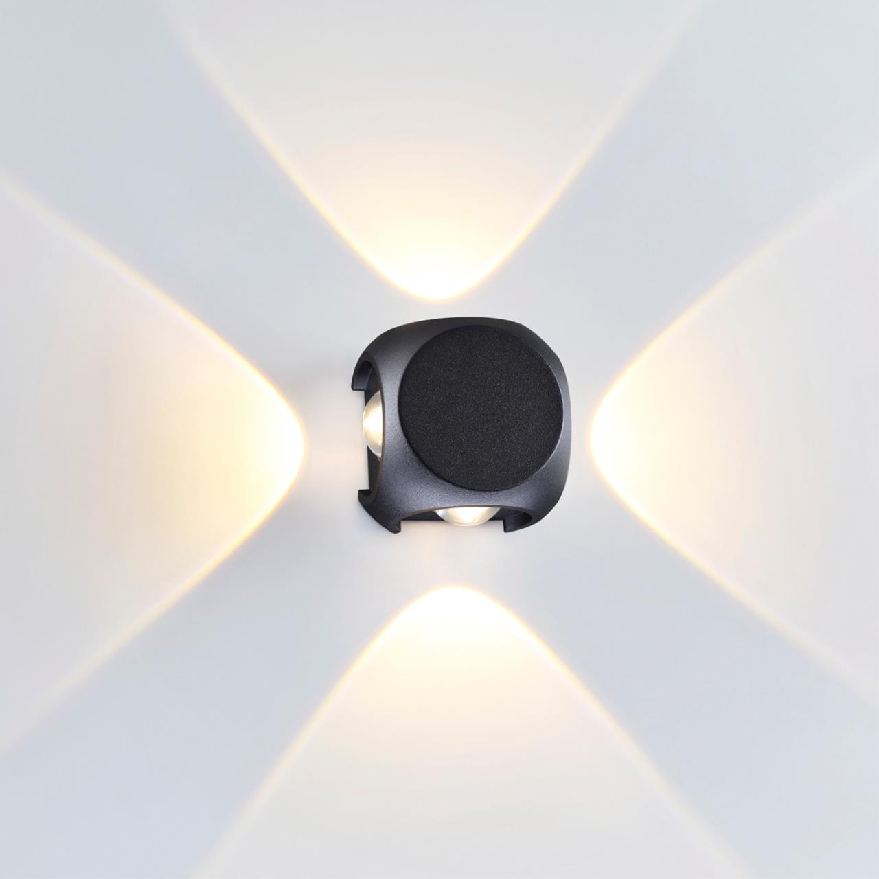 Картинка Уличный настенный светодиодный светильник Odeon Light Hightech Miko 4222/8WL