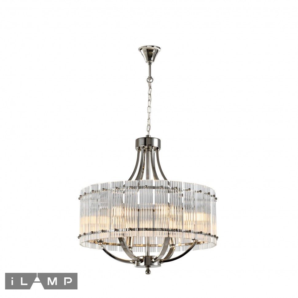 Картинка Подвесная люстра iLamp Silverstone P9504-6 Nickel