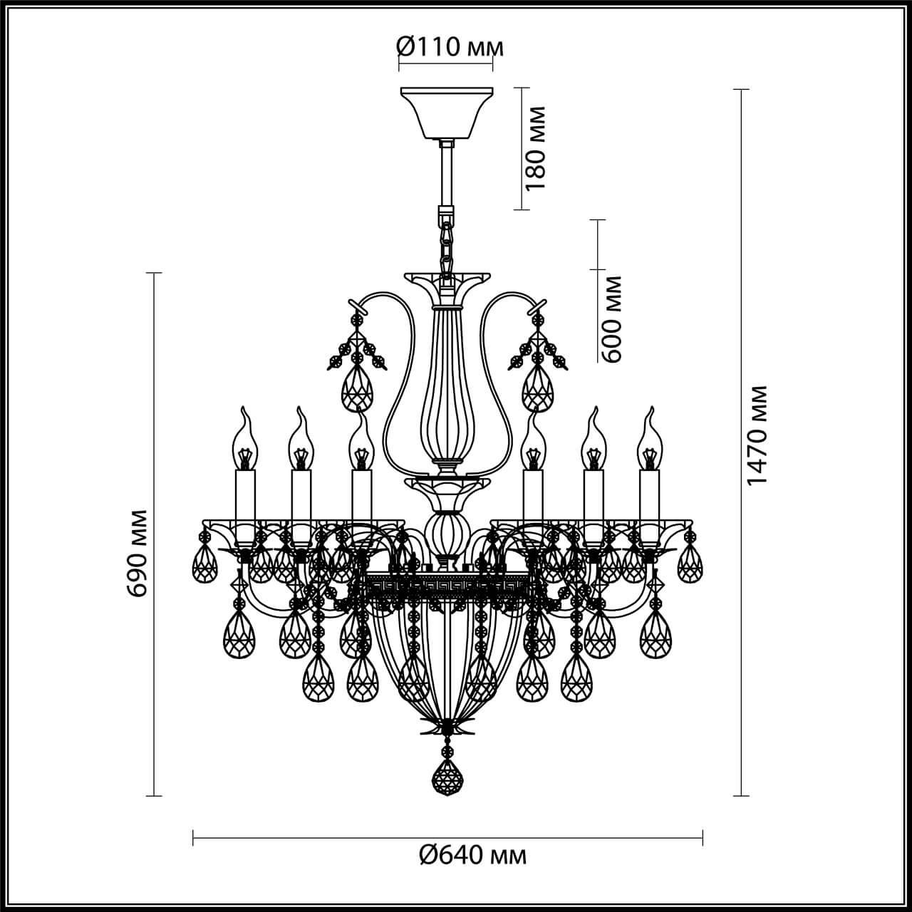 Картинка Подвесная люстра Odeon Light Kuvia 4724/6