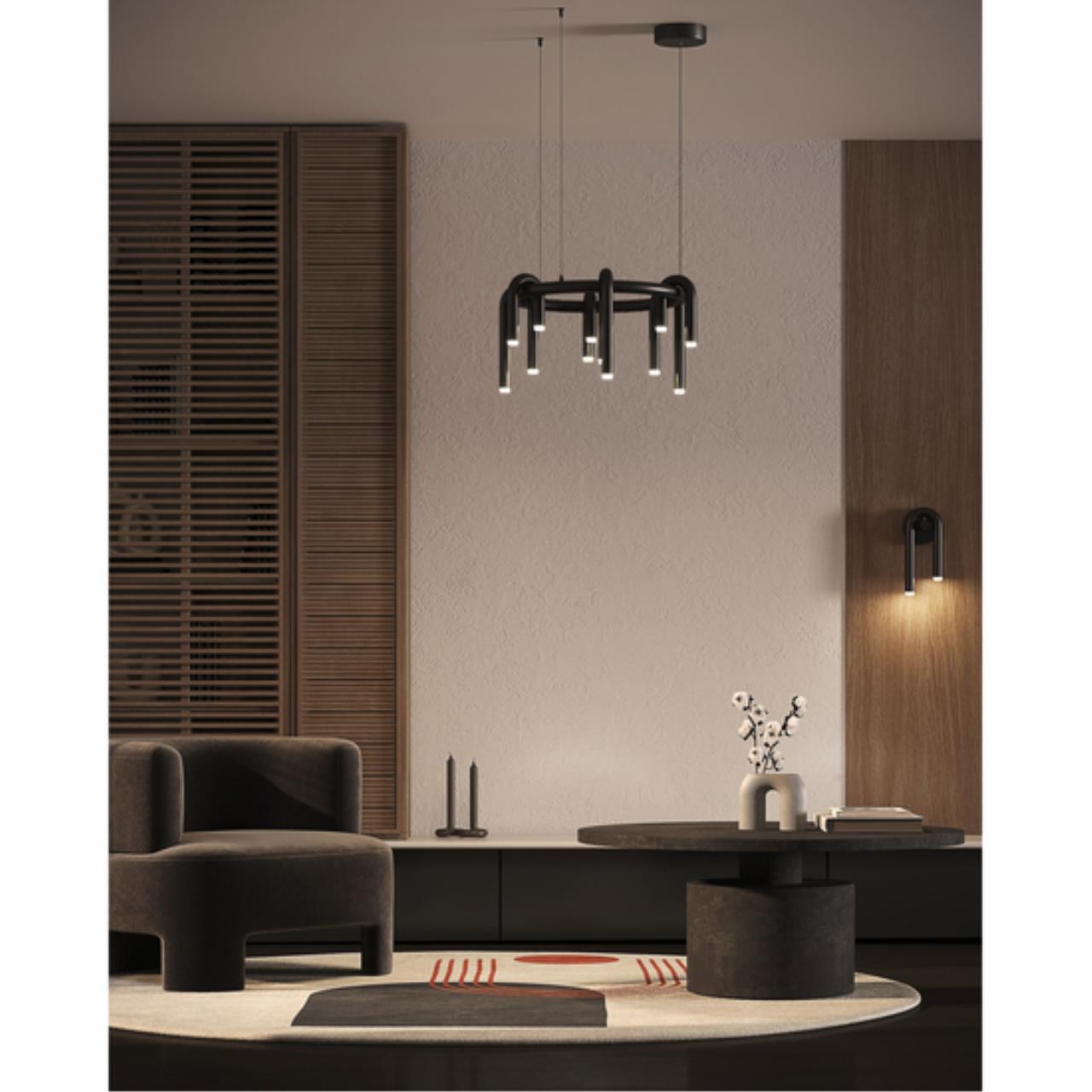 Картинка Подвесная люстра Arte Lamp WARHOL A3258LM-30BK