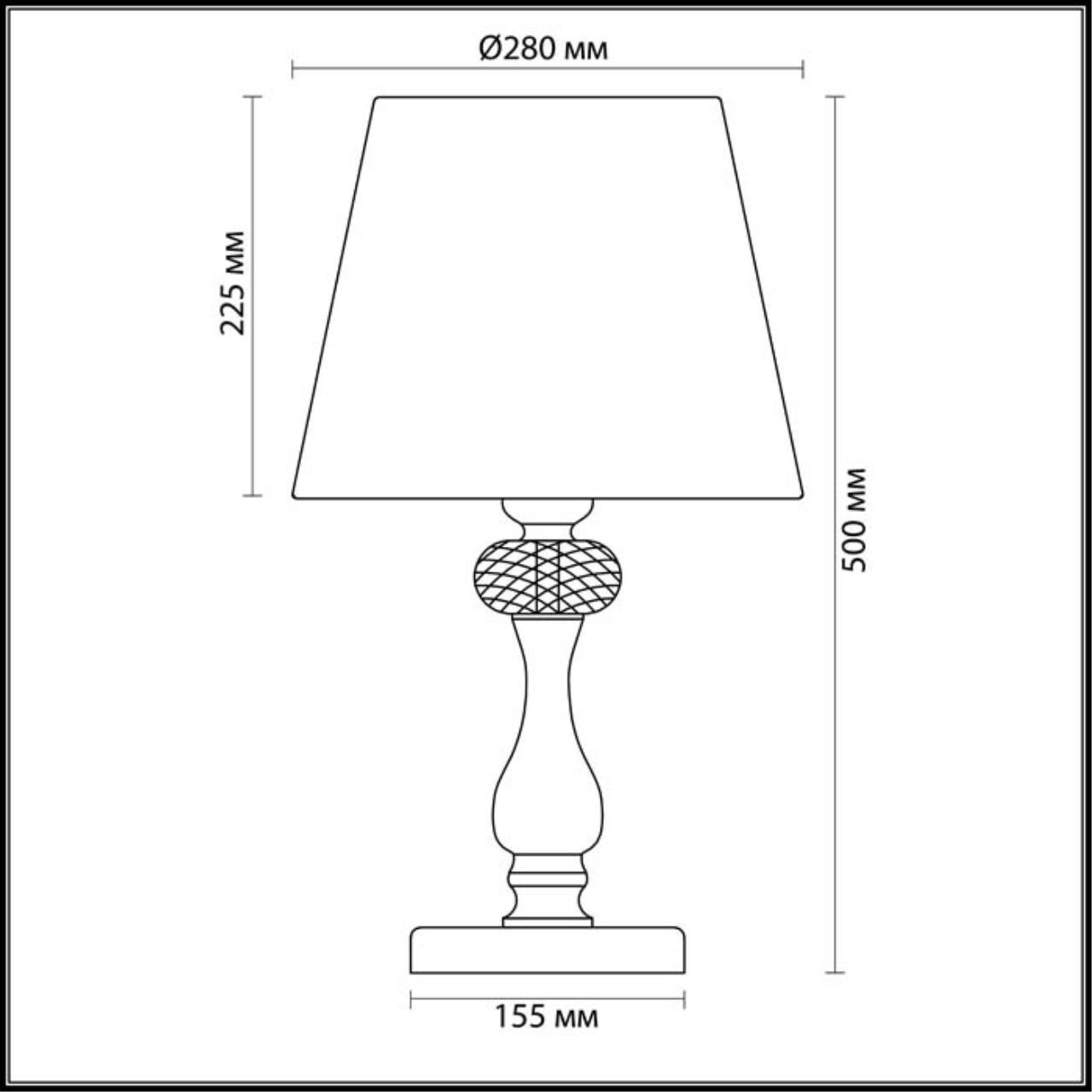 Картинка Настольная лампа Odeon Light Classic Gaellori 3393/1T
