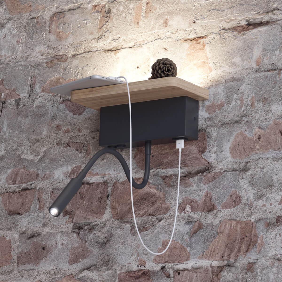 Картинка Бра Odeon Light Hightech Woody 3868/8WL