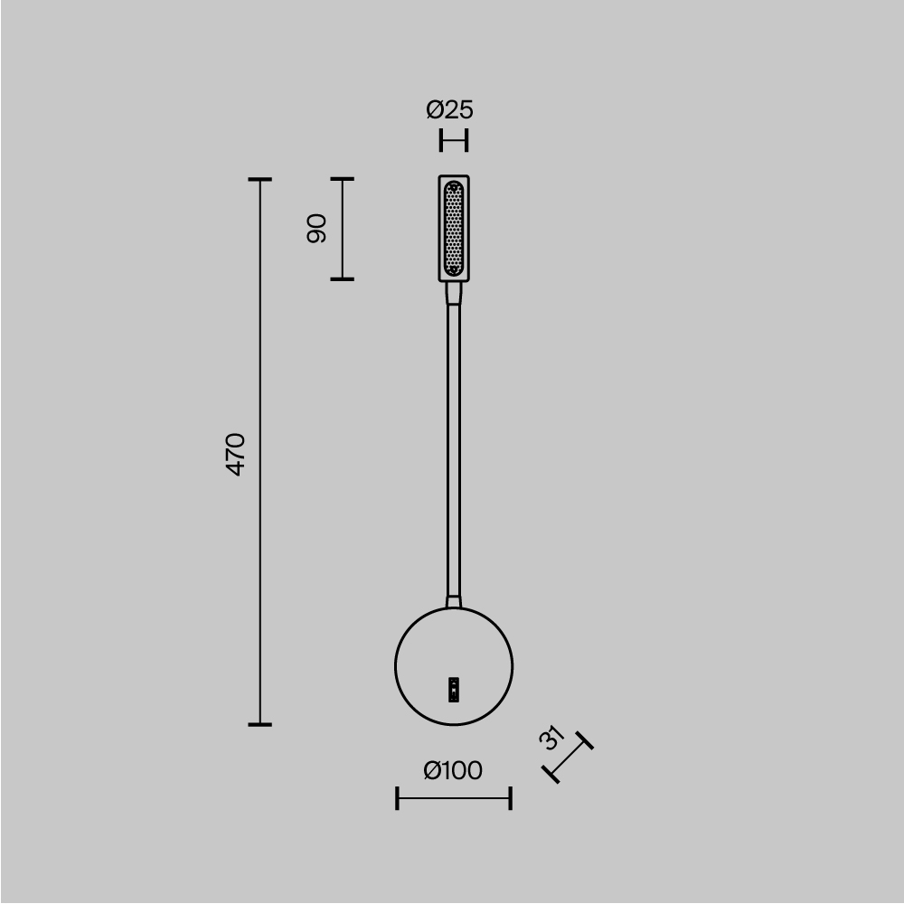 Картинка Бра Maytoni Stem C035WL-L3B3K