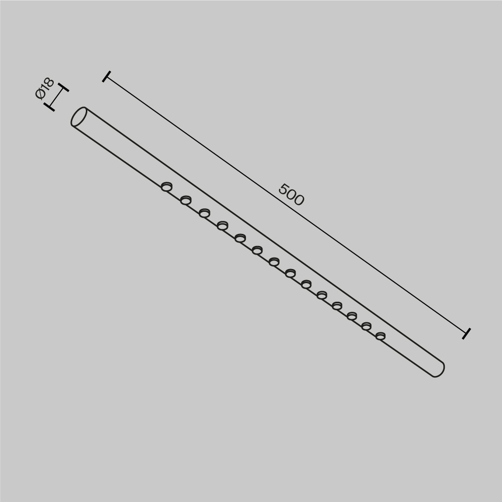 Картинка Светильник Technical C101CL-L500-12W3-6K-BS