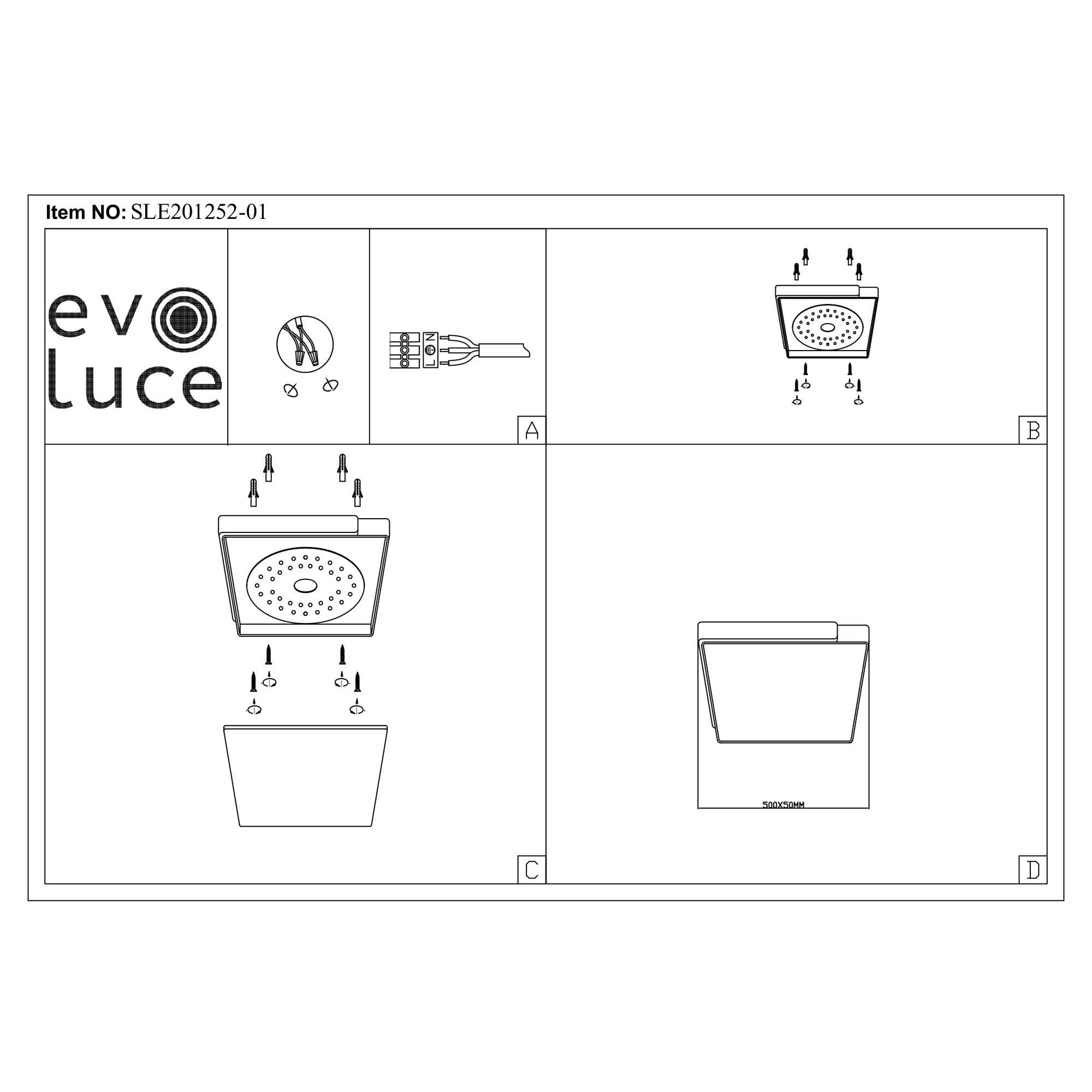 Картинка Потолочный сетодиодный светильник Evoluce Festa SLE201252-01